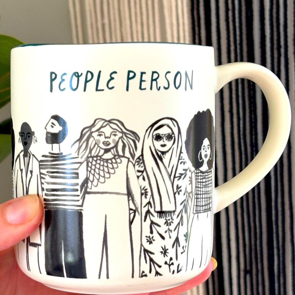 People Person Mug - Black and White